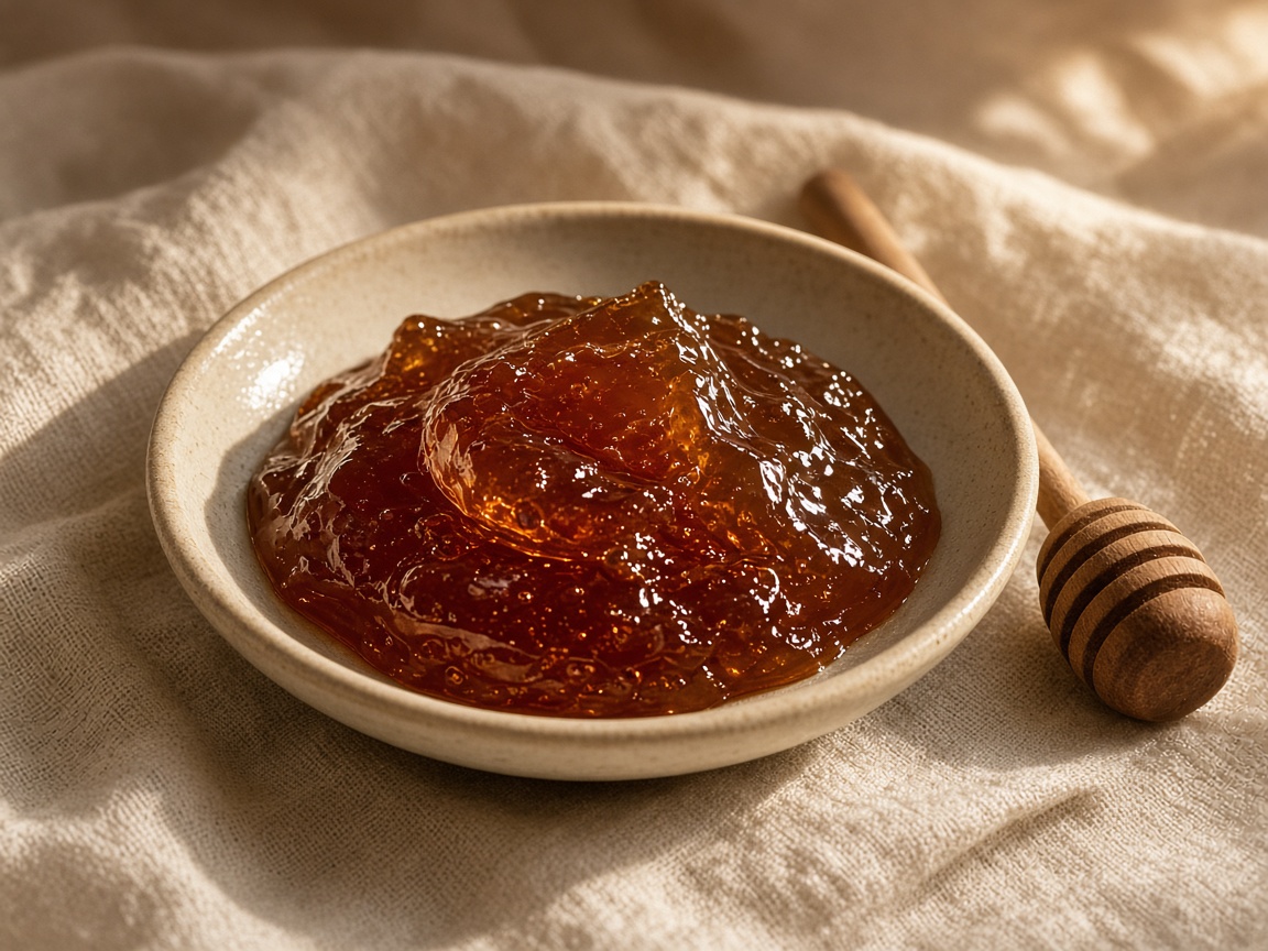 Scottish heather honey in its natural gel like state
